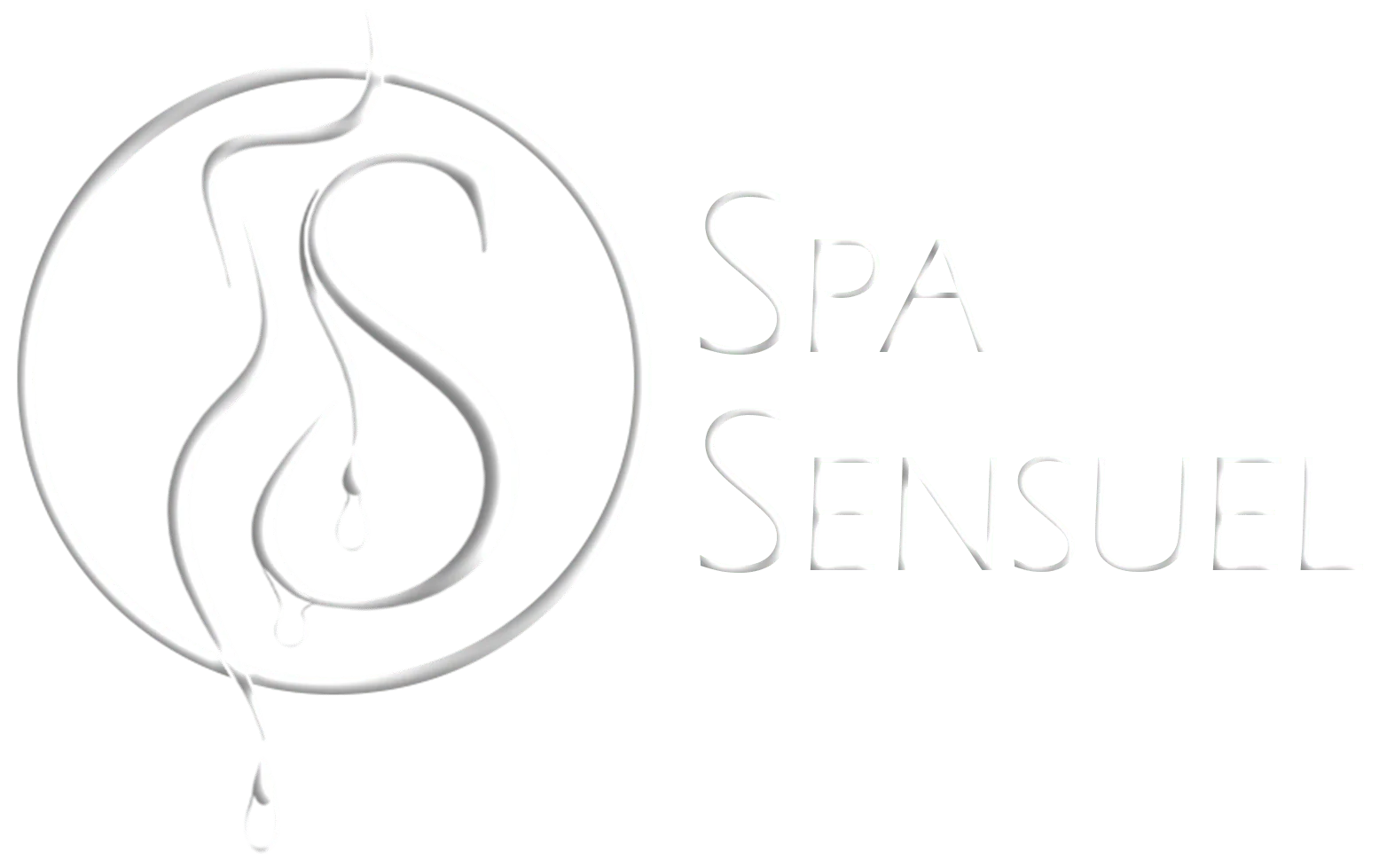 Spa Sensuel Logo breit weiss